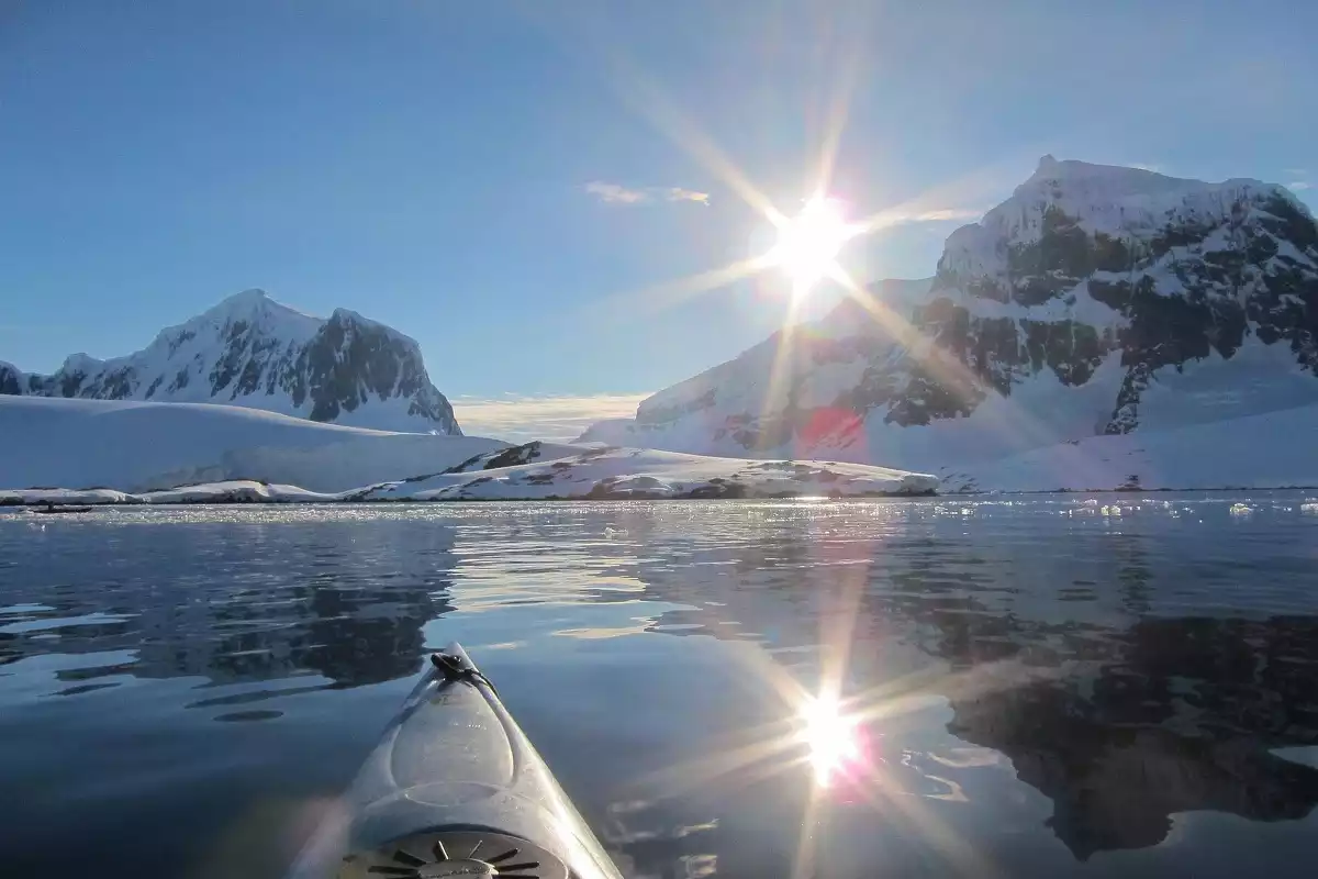 Imatge d'un dia radiant a l'Antàrtida