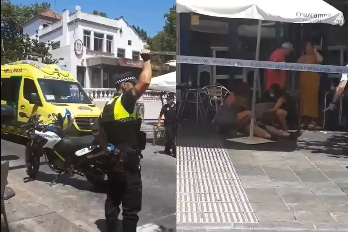 Captura de un vídeo de los momentos posteriores a un atropello en Marbella