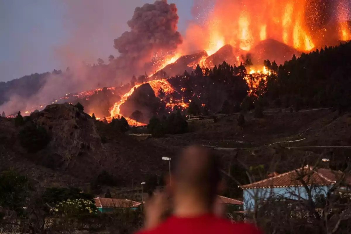 Imagen de la erupción de La Palma