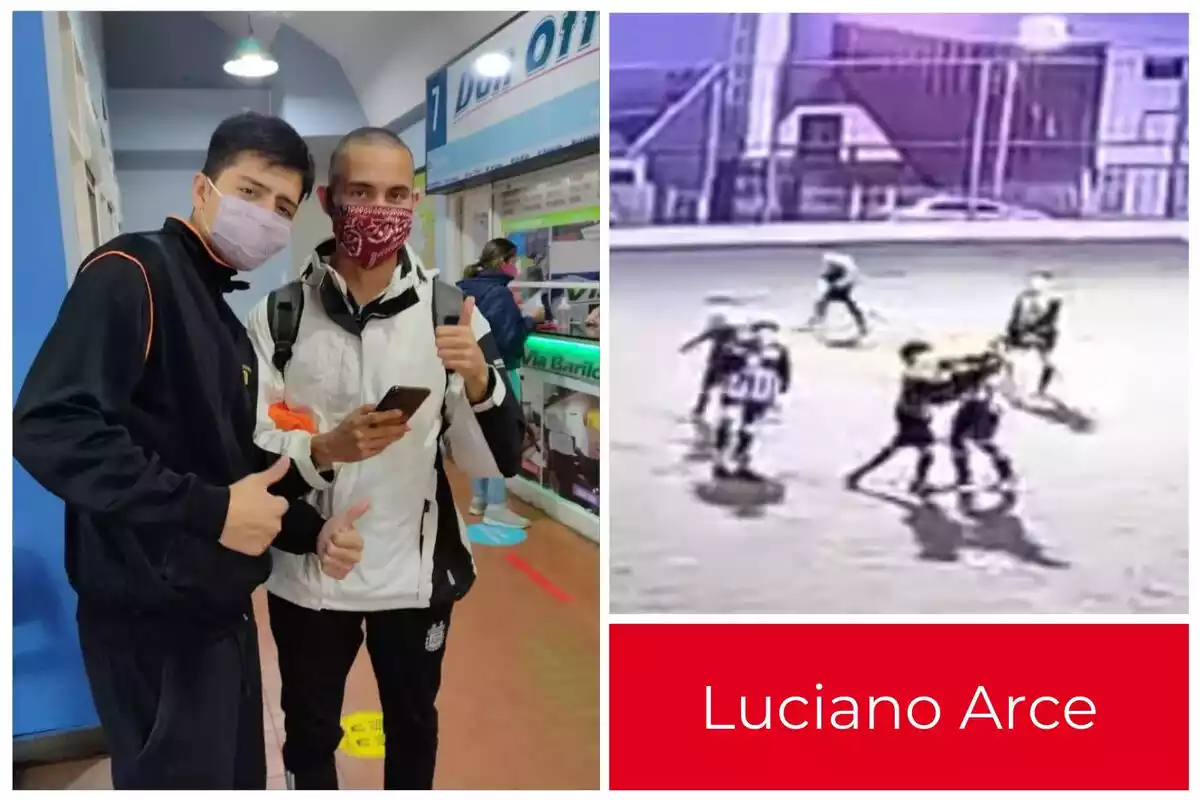 Luciano Arce recibió una brutal agresión en un partido de fútbol