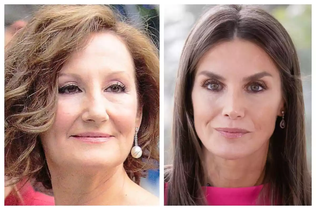 Montaje de fotos de Letizia Ortiz y su madre, Paloma Rocasolano