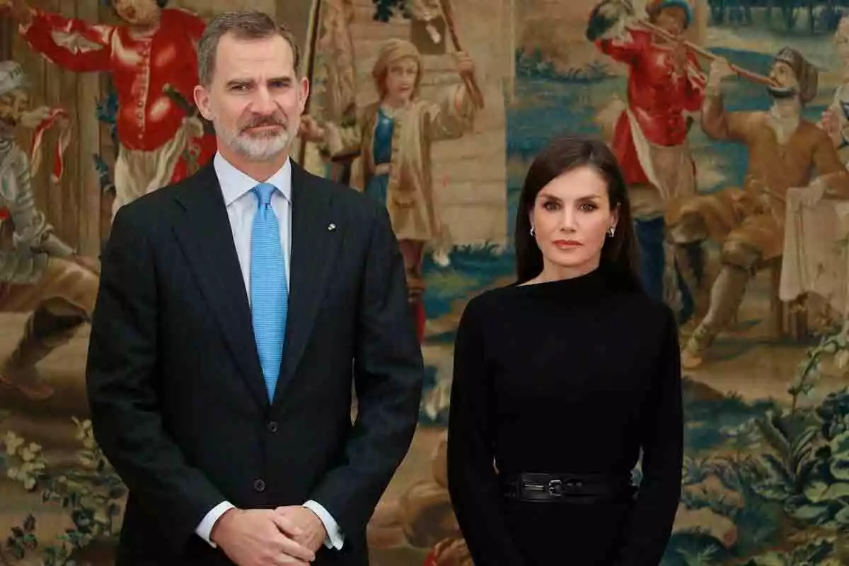La Reina Letizia junto al Rey Felipe VI