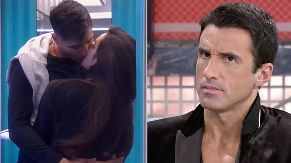 Hugo Sierra ha visto por primera vez los besos entre Adara y Gianmarco en 'Sábado Deluxe'