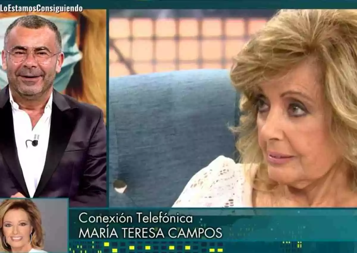 María Teresa Campos y Jorge Javier Vázquez en 'Sábado deluxe'.
