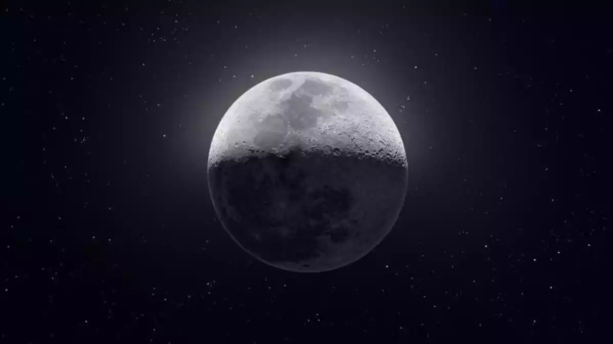 Imagen de un eclipse lunar penumbral