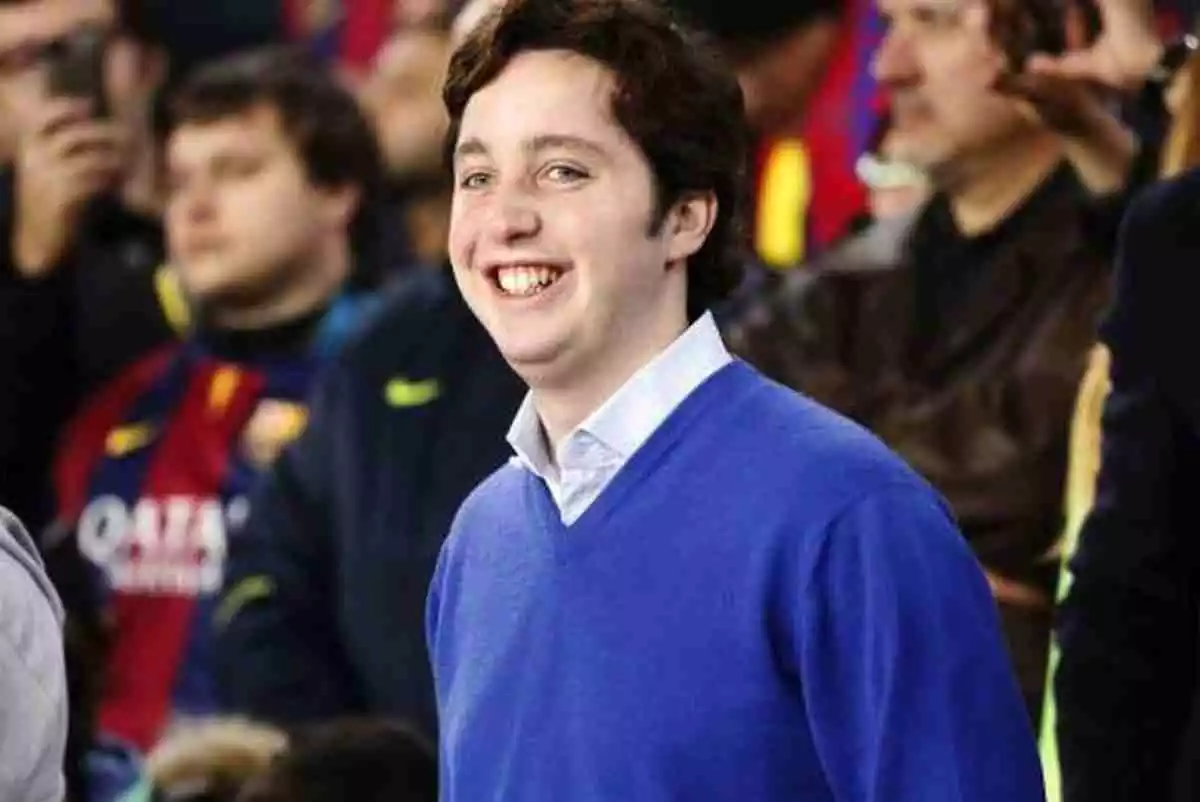 El Pequeño Nicolás en el Camp Nou