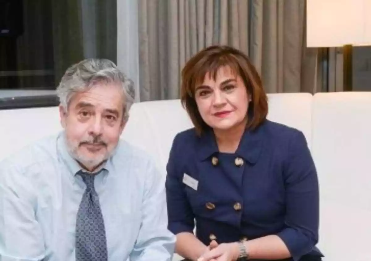 El director y actor Carlos Iglesias y su mujer la actriz Eloísa Vargas