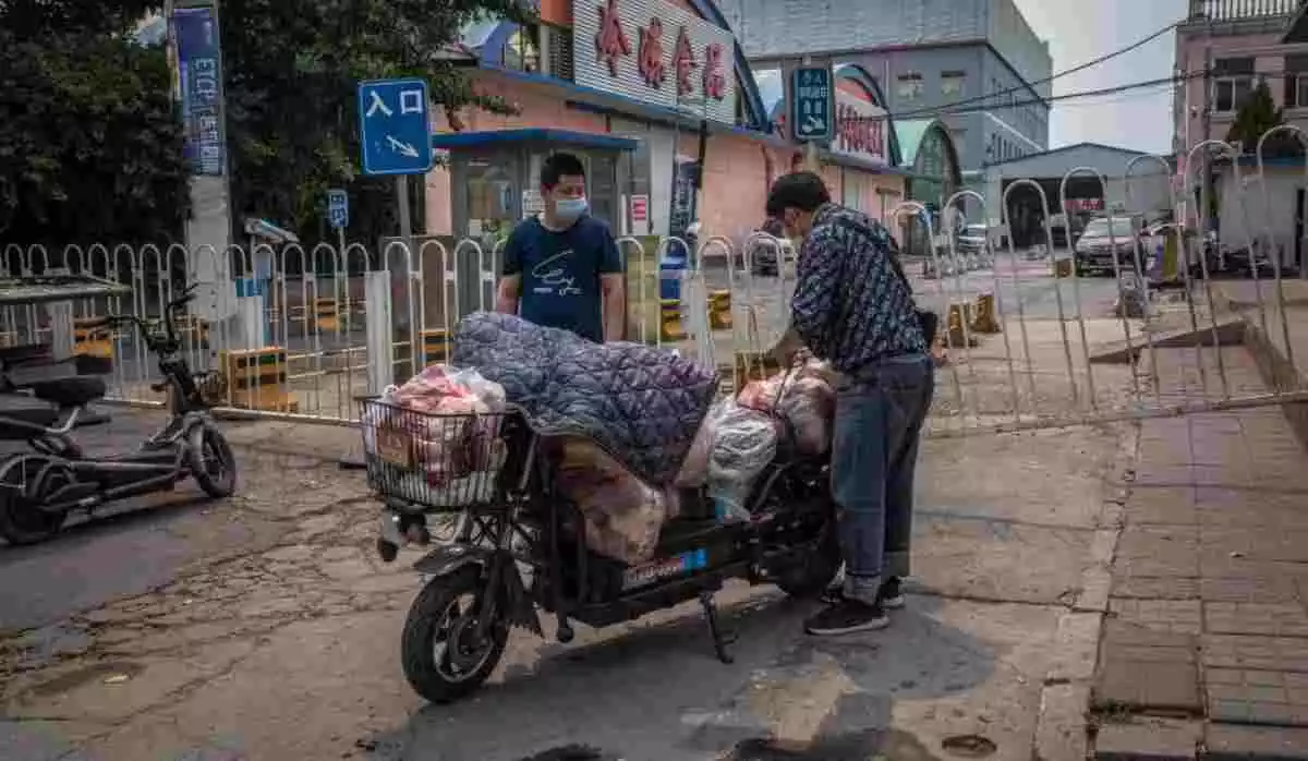 Imagen de un mercado de comida en China