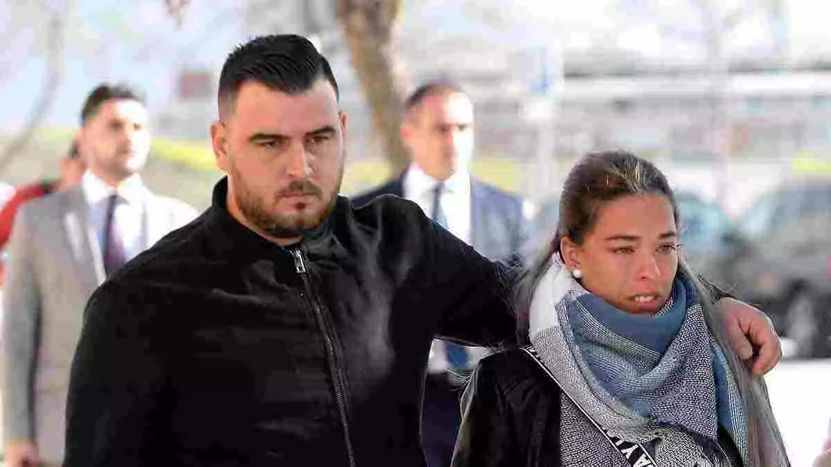 Victoria y José, padres de Julen, llegando a los juzgados, el 25 de febrero del 2019