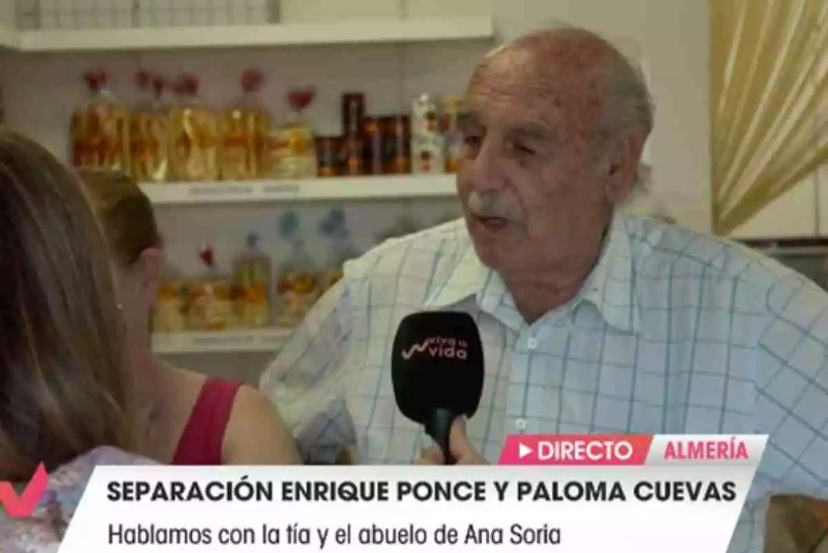 El abuelo de Ana Soria hablando de Enrique Ponce, la nueva ilusión de la joven