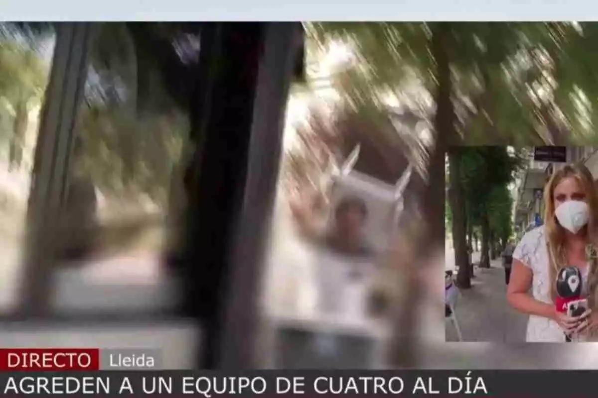 Rocío Cano, reportera de 'Cuatro al día', explica la agresión que han sufrido mientras grababan en Lleida