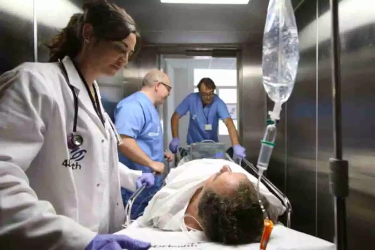 Paciente ingresado en un hospital de España