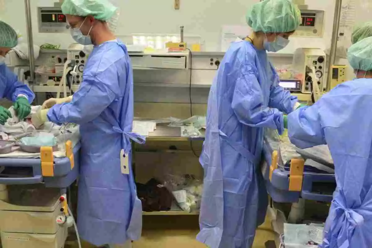 Enfermeros durante la crisis sanitaria del coronavirus en España