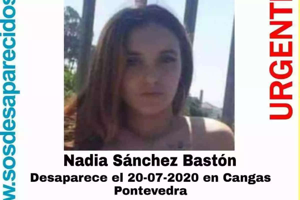 Nadia Sánchez, menor desaparecida en Cangas (Pontevedra)