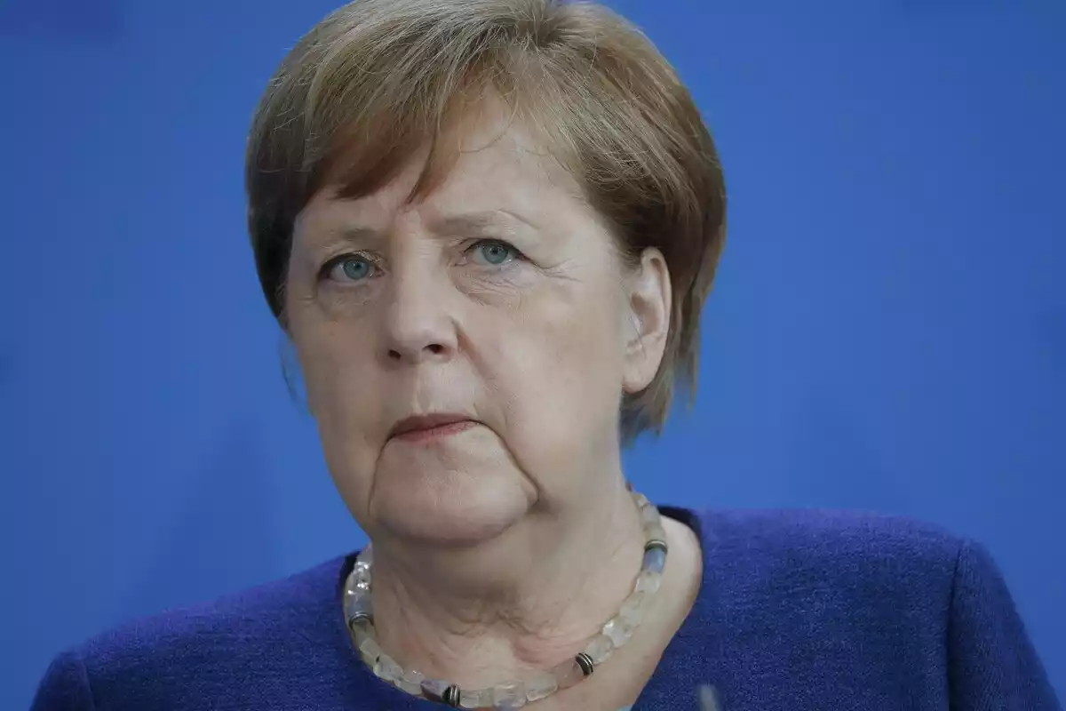 Angela Merkel en comparecencia de prensa