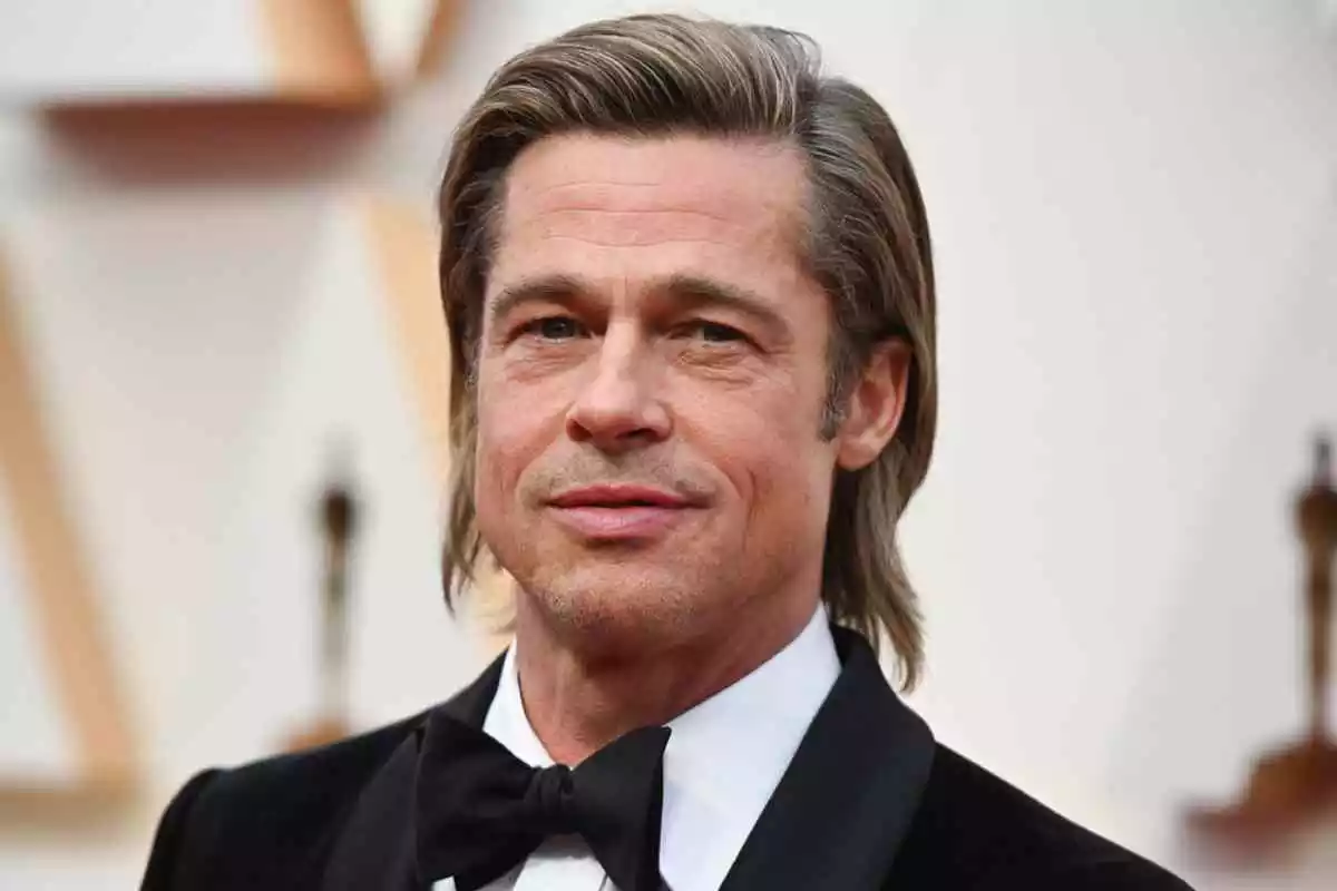 Brad Pitt en la gala de los oscars 2020