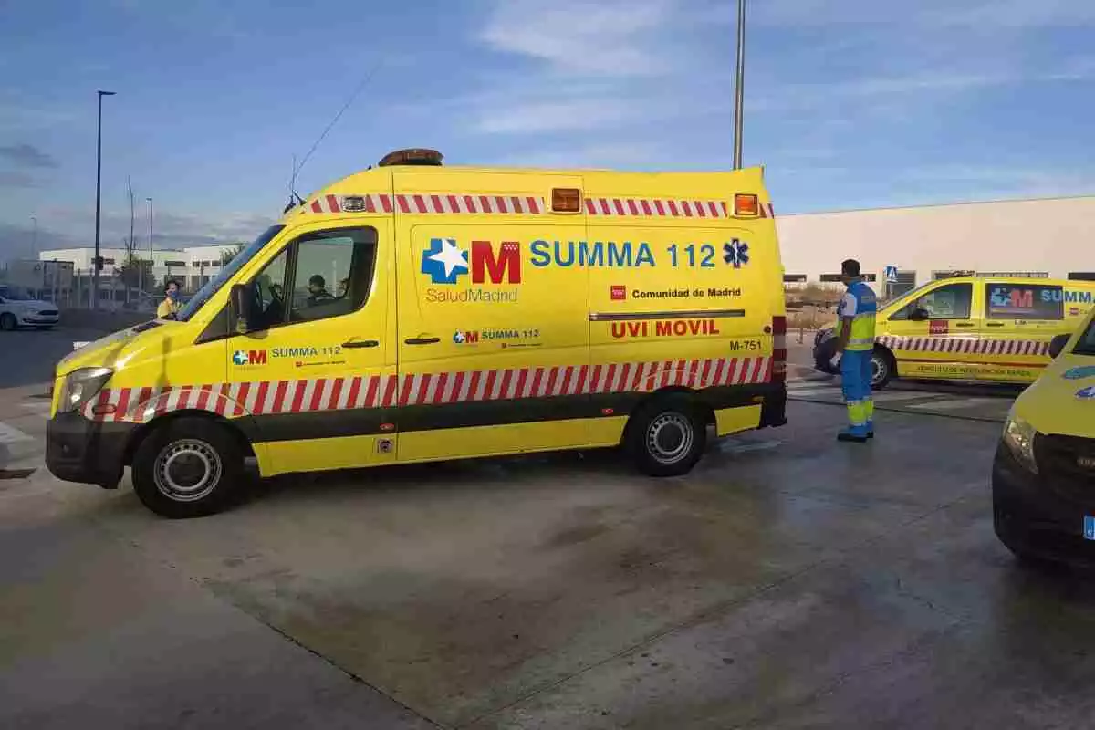 Una ambulancia del Summa 112 Madrid
