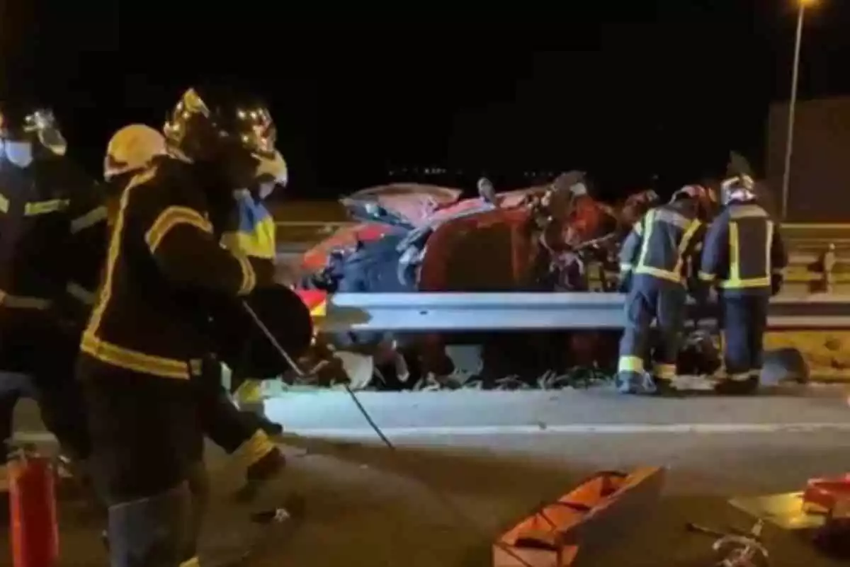 Imágenes del accidente de tráfico en Fuenlabrada