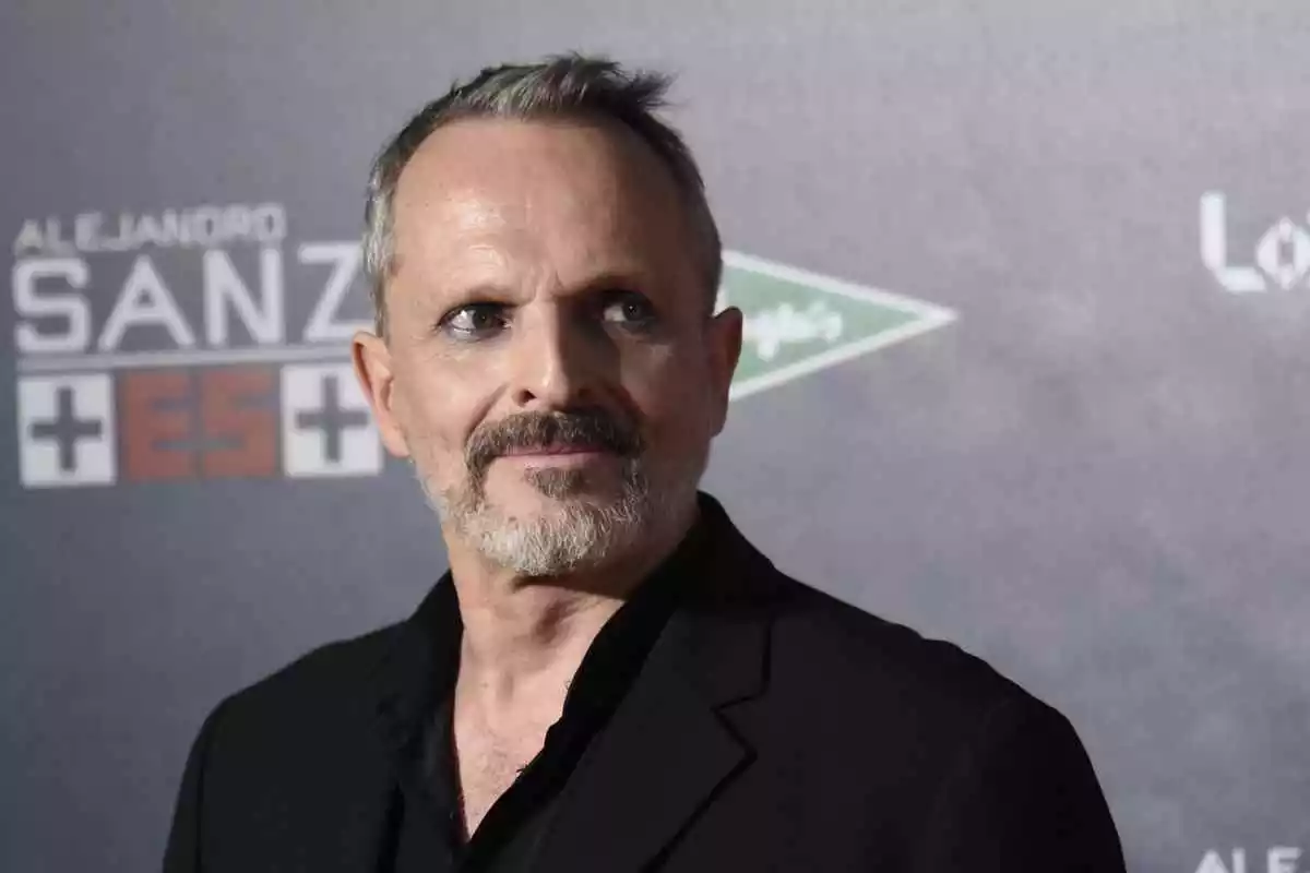 Miguel Bosé en la presentación de la gira de Alejandro Sanz