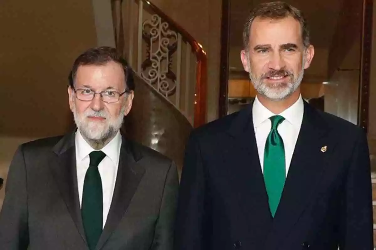 Fotografía de Mariano Rajoy y Felipe VI en los Premios Princesa de Asturias, año 2017