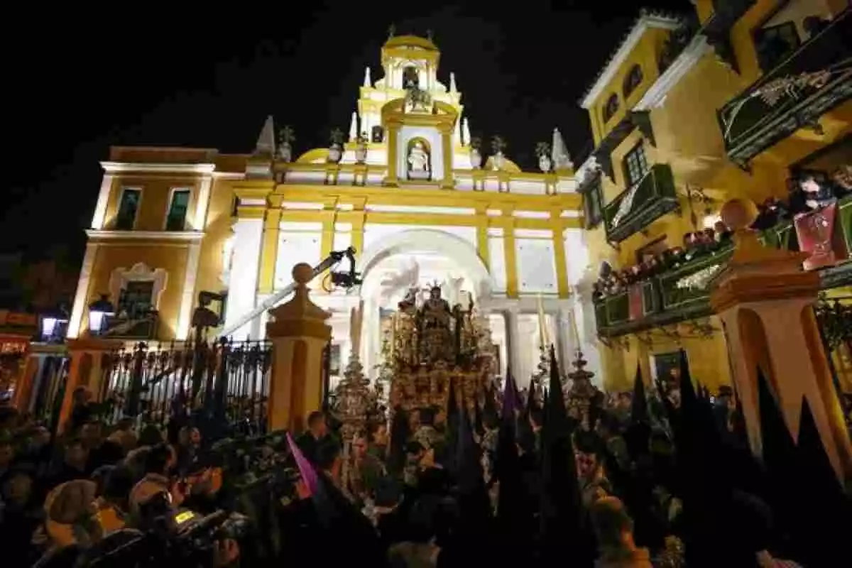 Una imagen de la Madrugá de anoche en Sevilla.