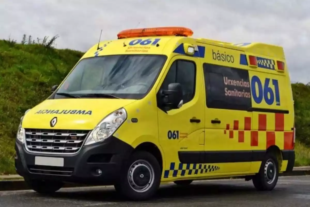 Ambulancia del Servicio de Urxencias Sanitarias en Galicia.