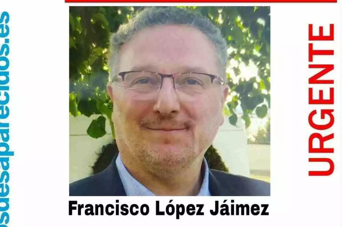 Francisco López, director de un colegio de Valdemoro Desaparecido