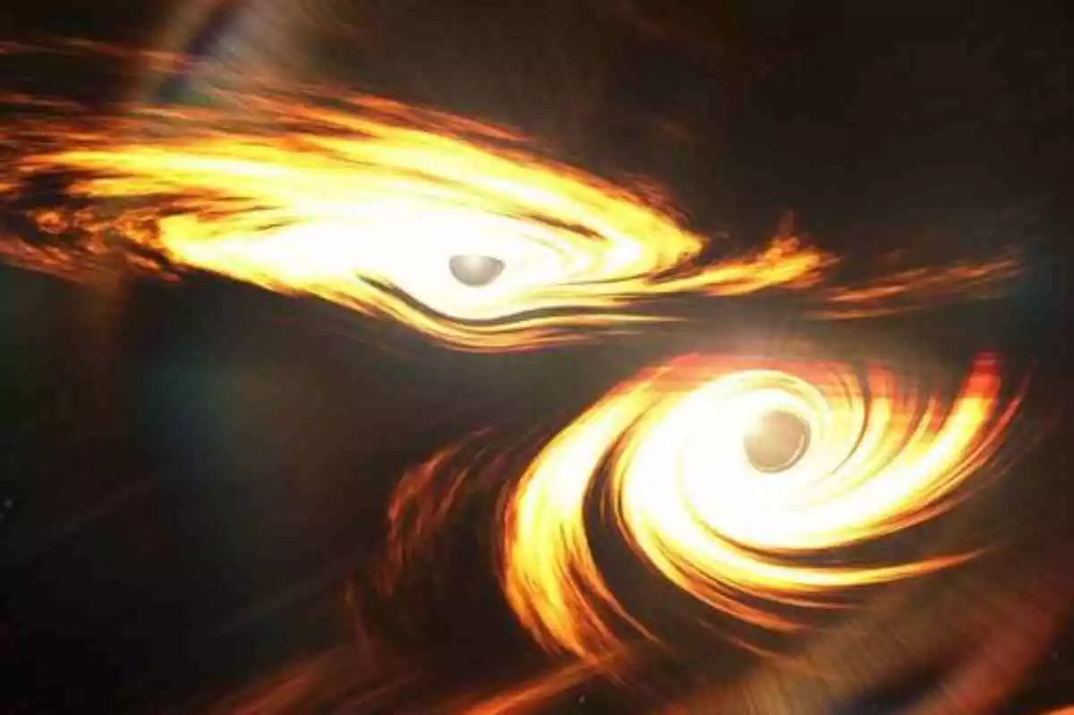 Imagen de las dos ondas gravitacionales detectadas