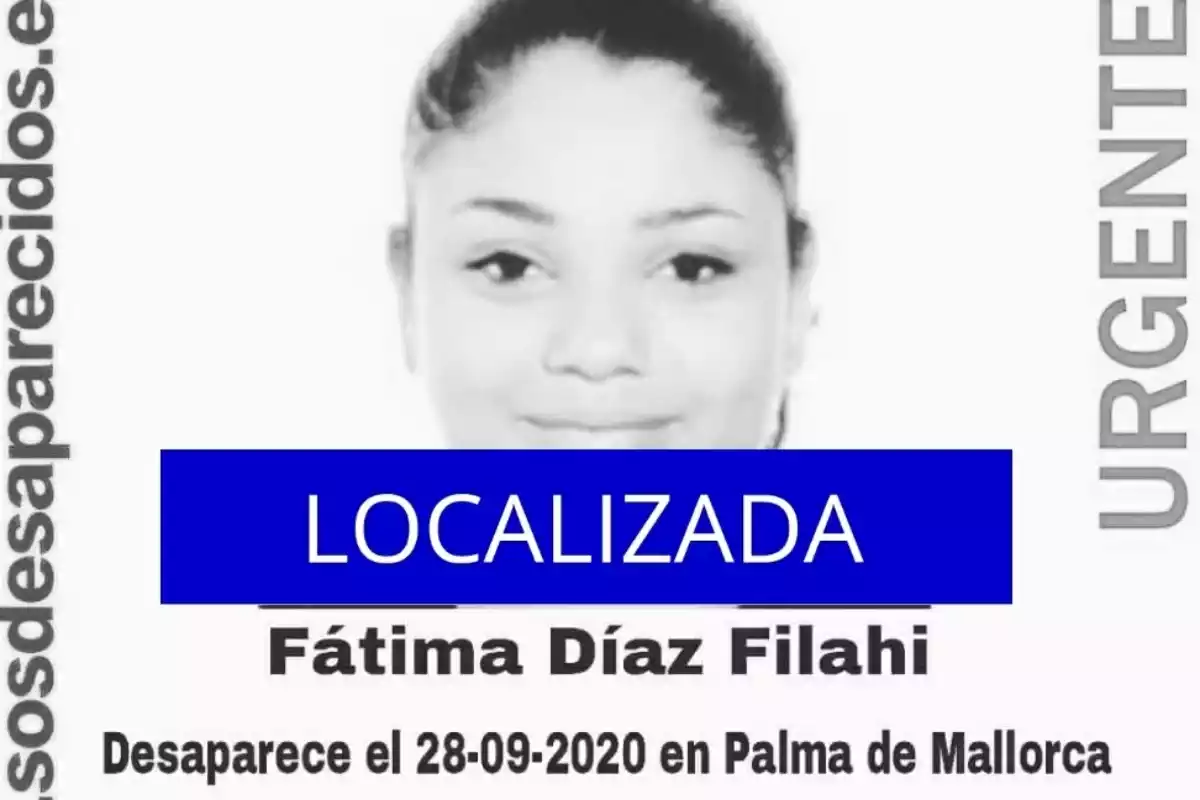 Localizan a Fátima Díaz, desaparecida hace dos días en Palma de Mallorca