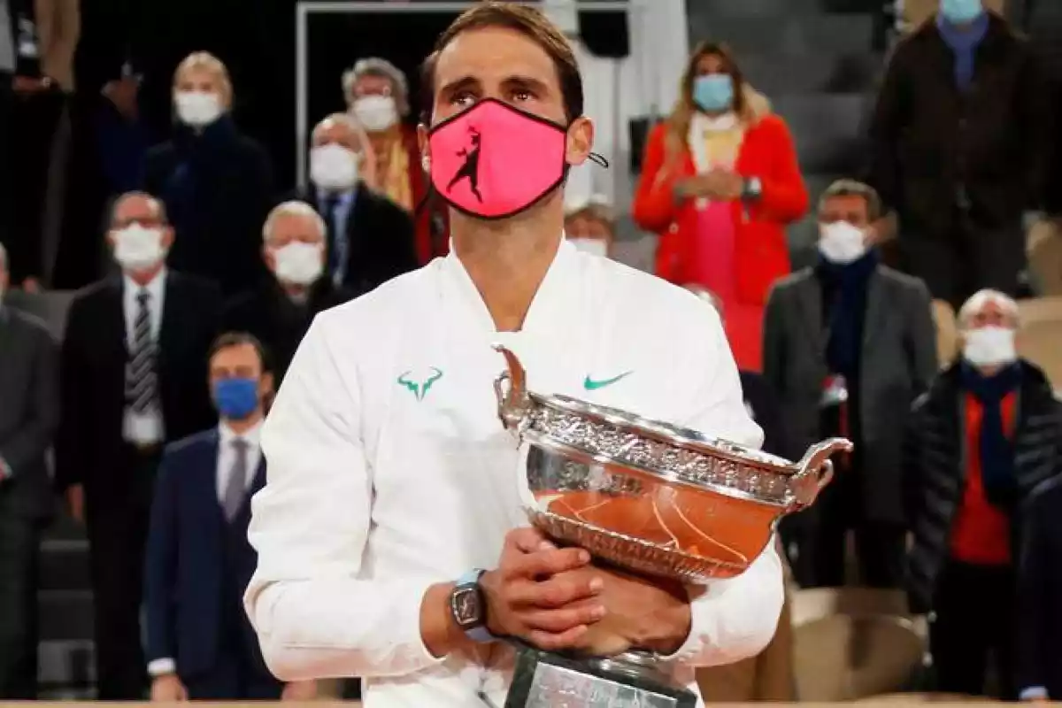 Rafa Nadal tras ganar su 13º Ronald Garros