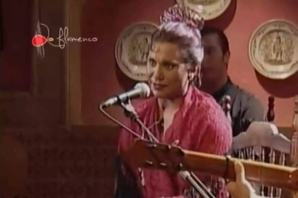 Susana Amador, 'La Susi', en una de sus actuaciones
