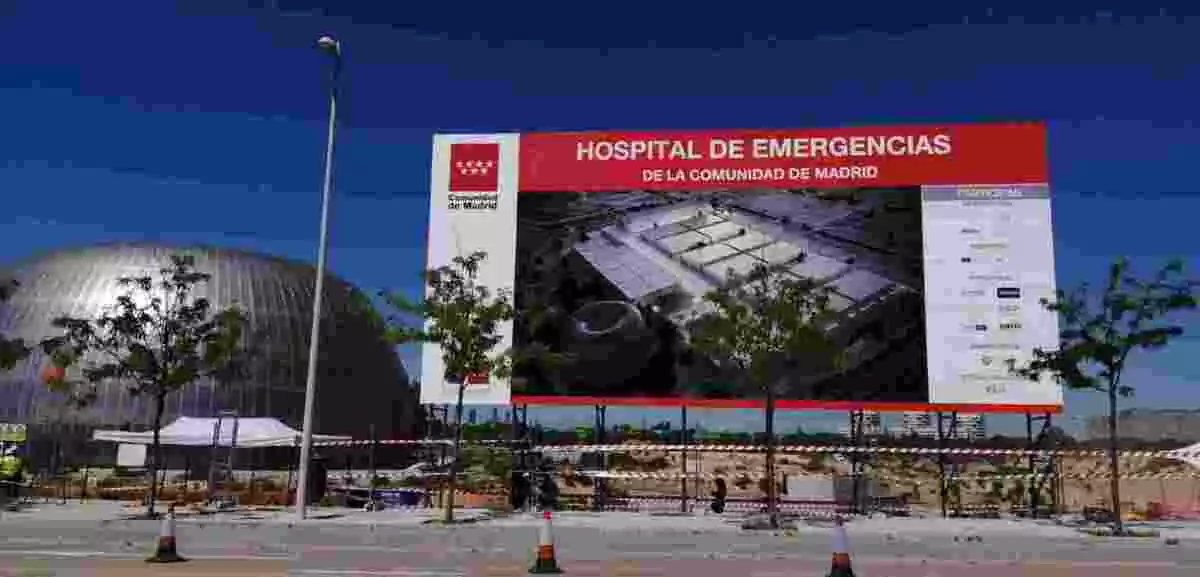 El nuevo hospital de Madrid, ubicado en Valdebebas