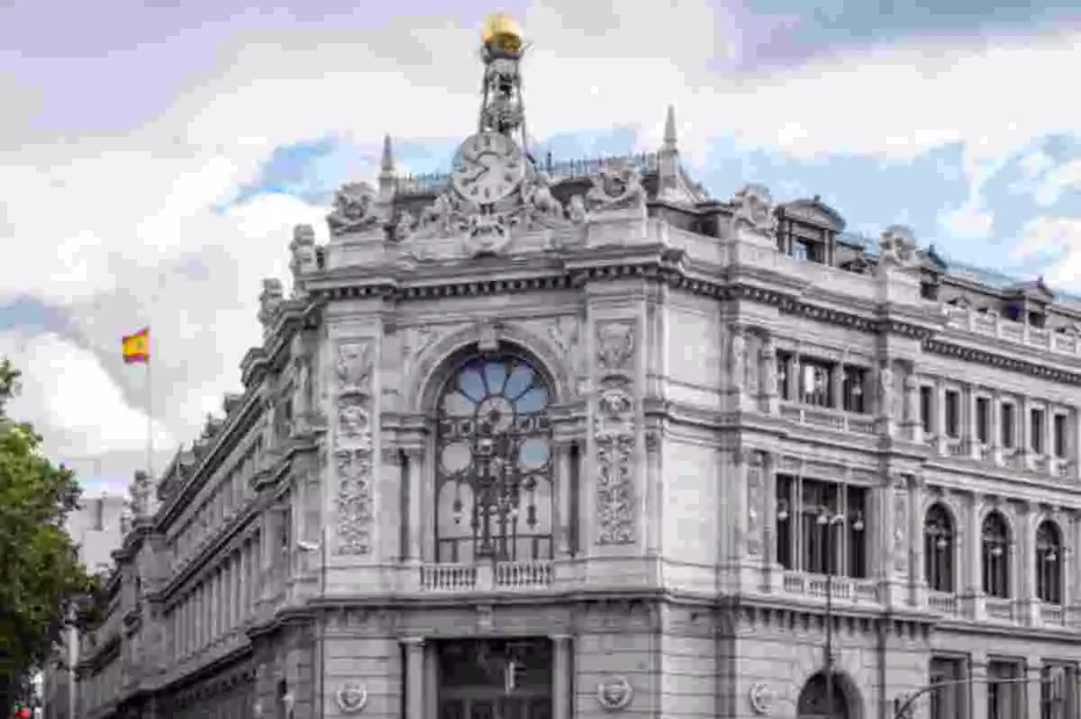 Imagen del frente del Banco de España