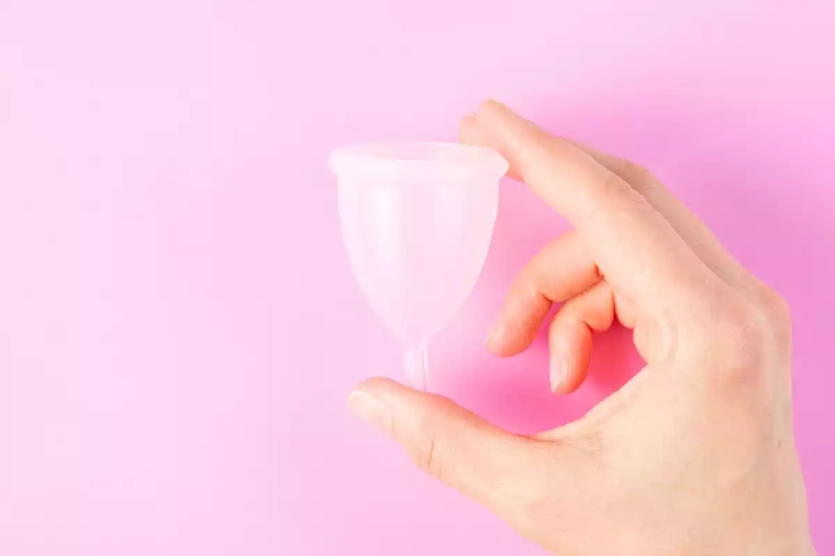 Imagen de archivo de una copa menstrual