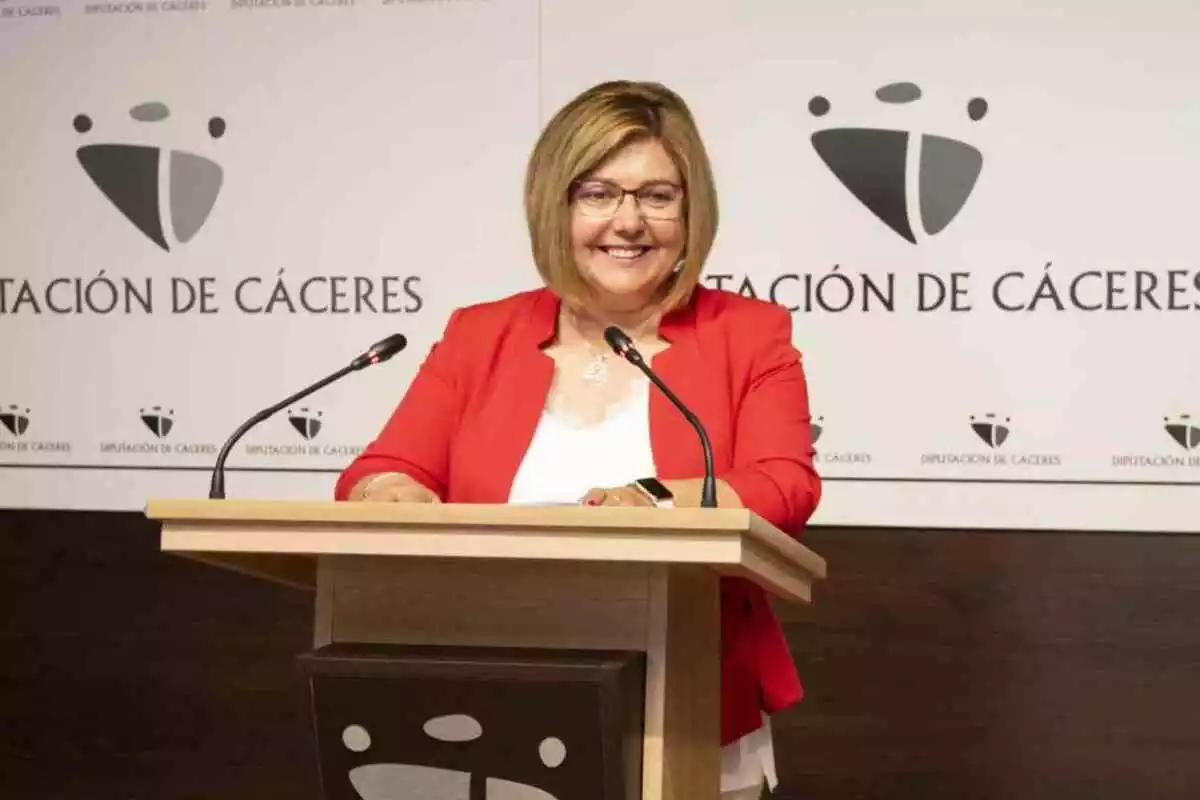 Imagen de Charo Cordero, presidenta de la Diputación de Cáceres fallecida hoy 24/12/2020