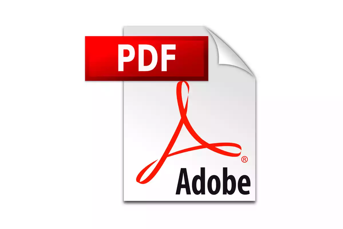 Logotipo del formato Pdf de adobe
