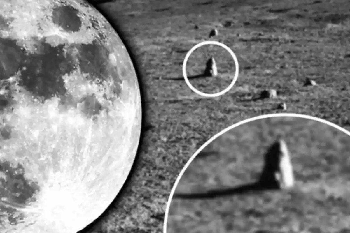 Imagen de un hallazgo en la superficie de la Luna