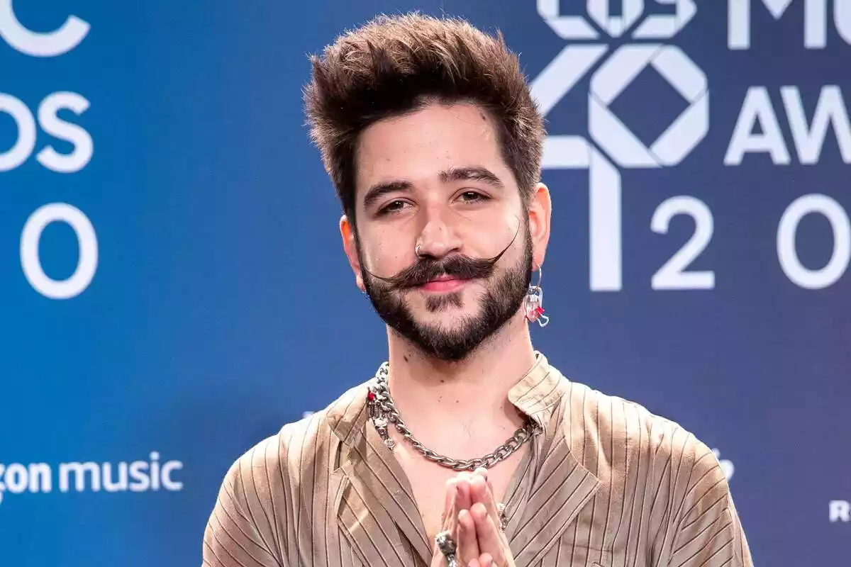 Camilo durante el photocall de Los 40 Music Awards 2020 en Madrid el viernes 27 de noviembre de 2020