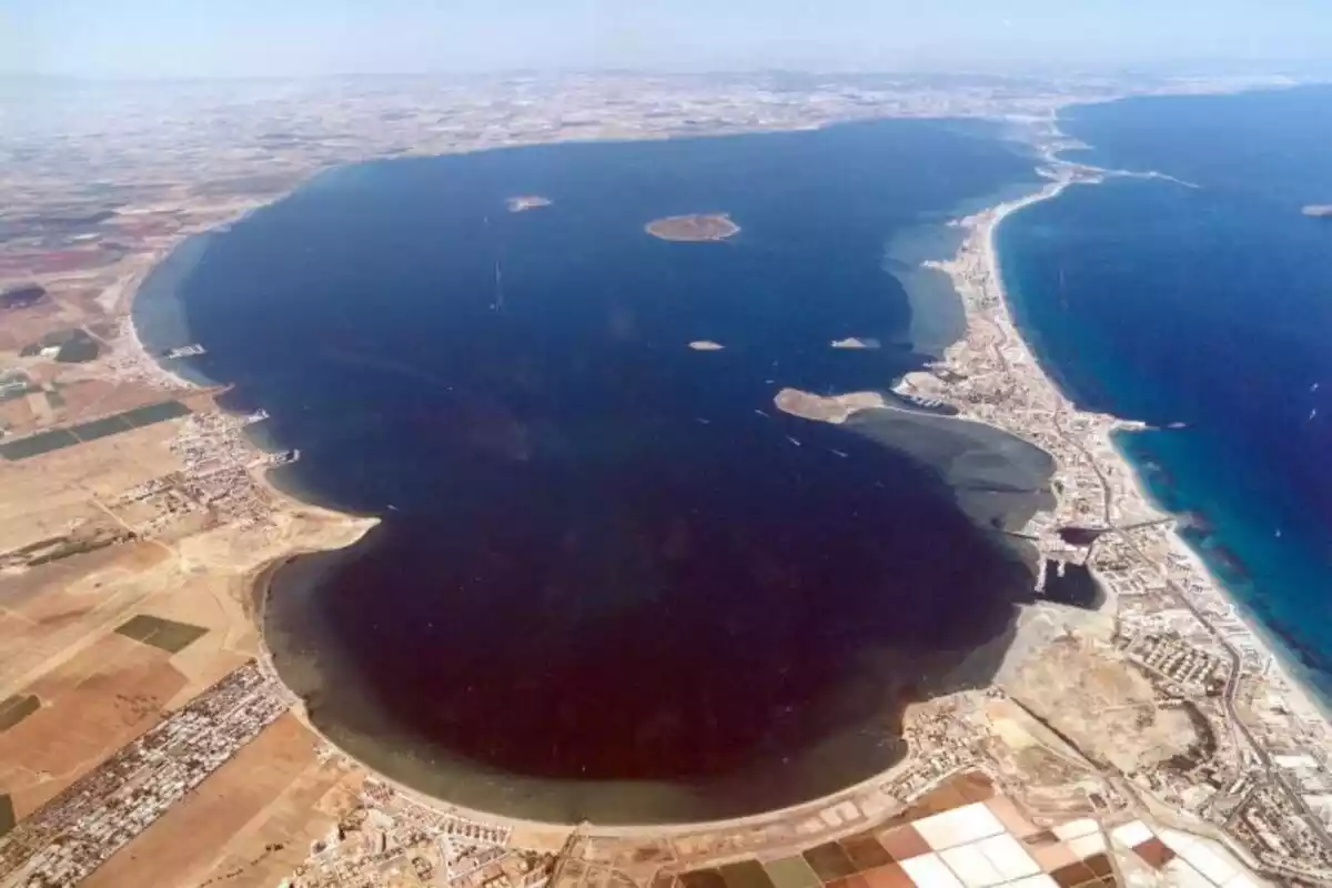 Imagen aérea del Mar Menor en Murcia