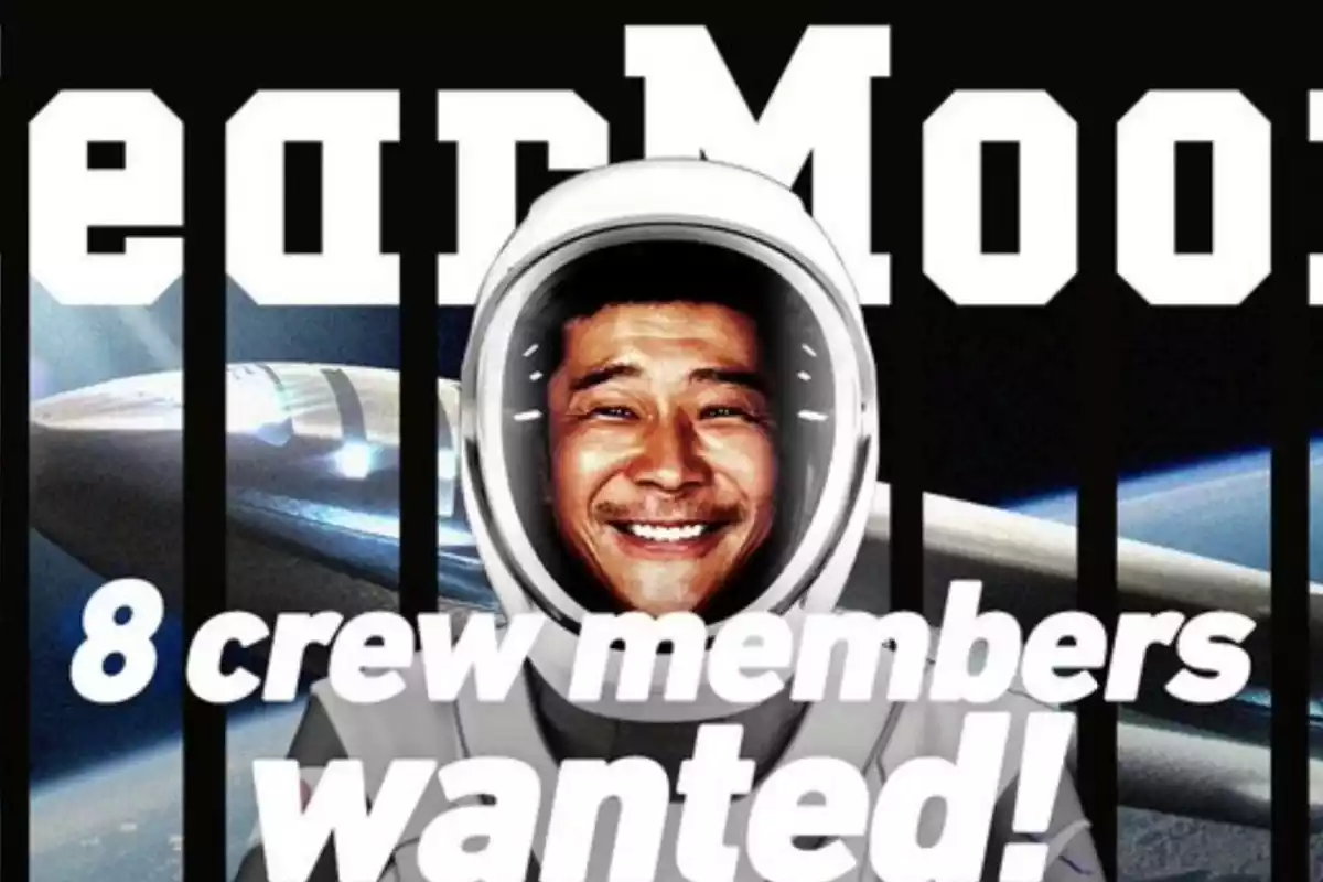 Imagen del anuncio para buscar tripulación a la Luna