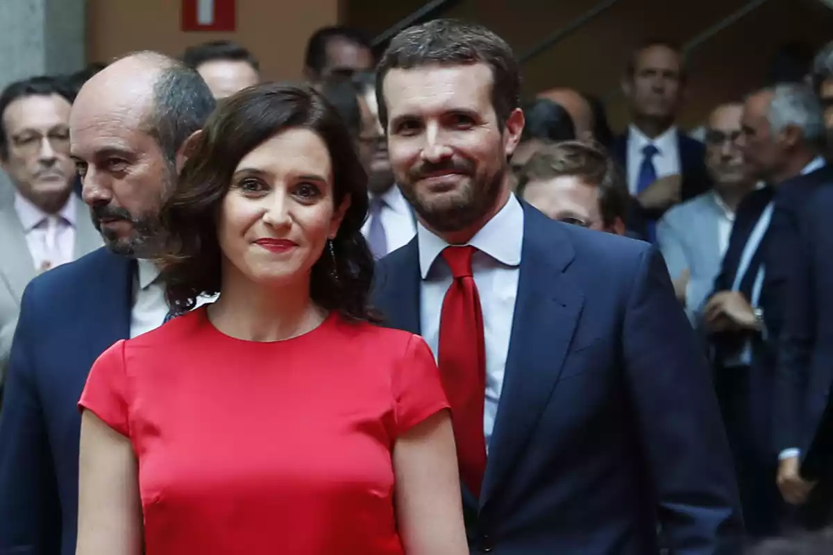 Isabel Díaz Ayuso y Pablo Casado (19/08/2019).