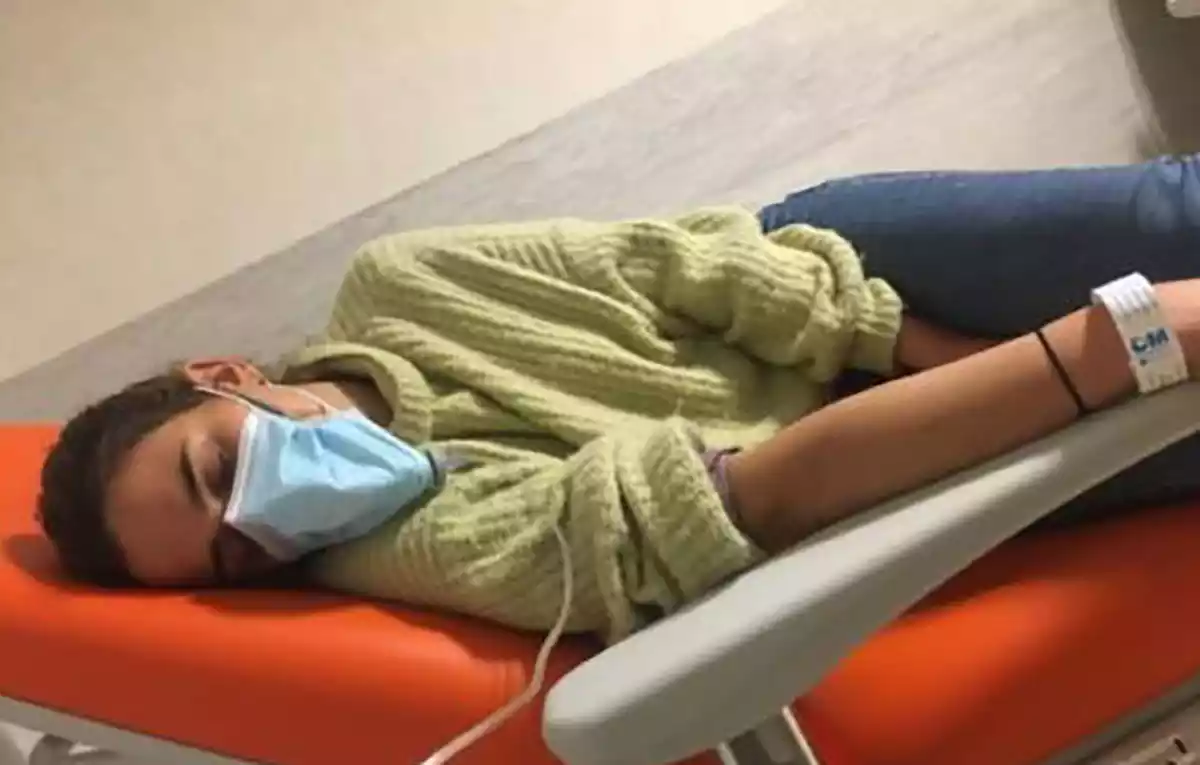 Lucía Vinaixa en el hospital