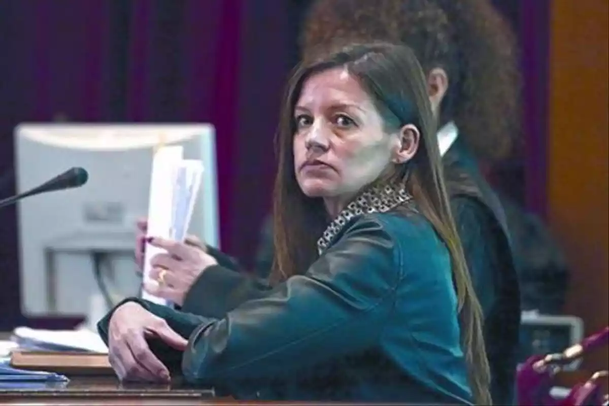 María Ángeles Molina, Angie, durante el juicio por el crimen de Ana María Páez