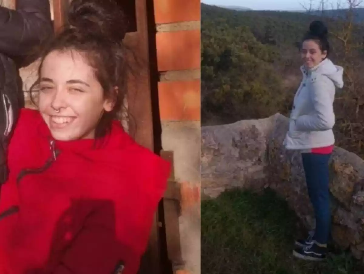 Dos imágenes de Anna Carrillo, desaparecida en Sant Miquel de Fluvià, Gerona