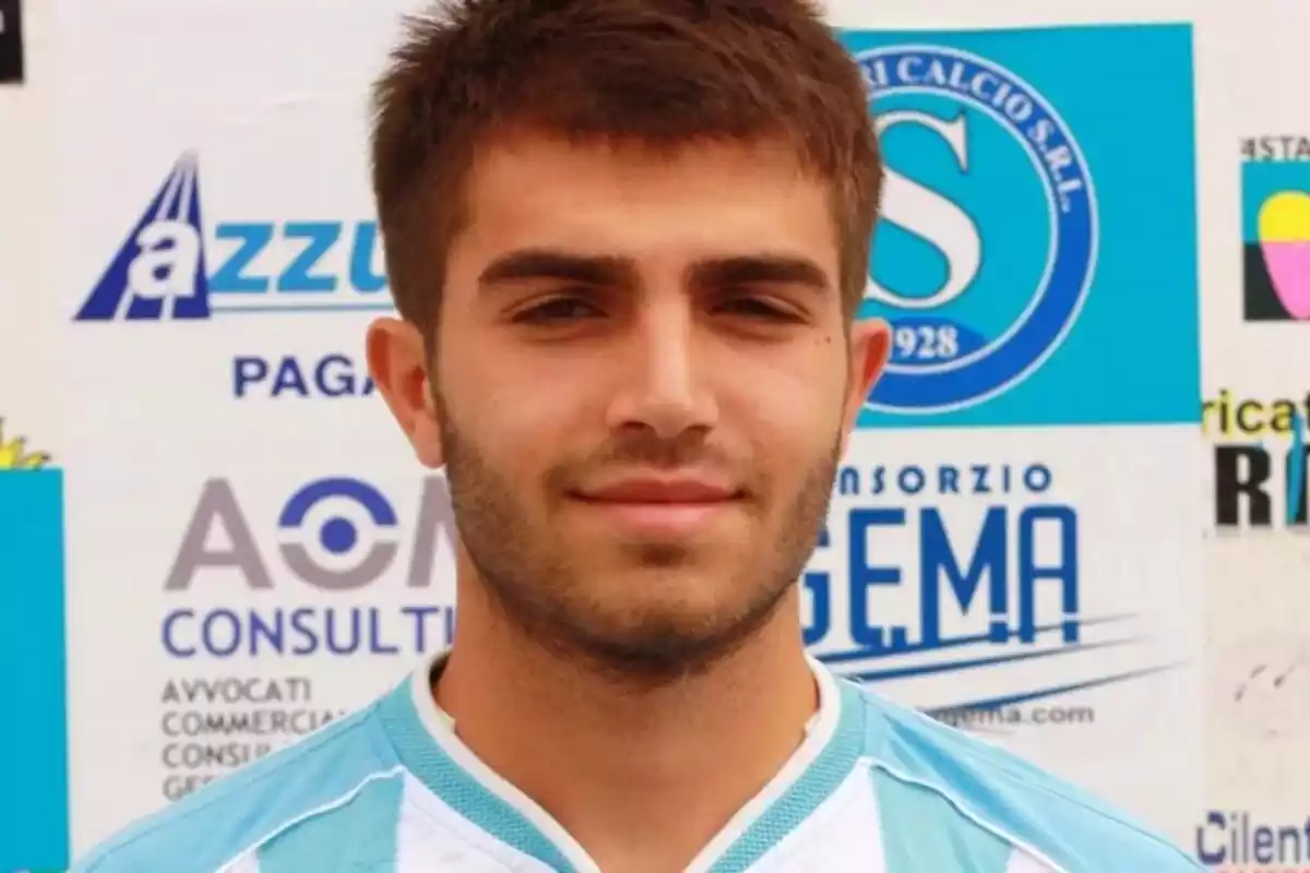 Giuseppe Perrino, futbolista fallecido en el partido homenaje a su hermano