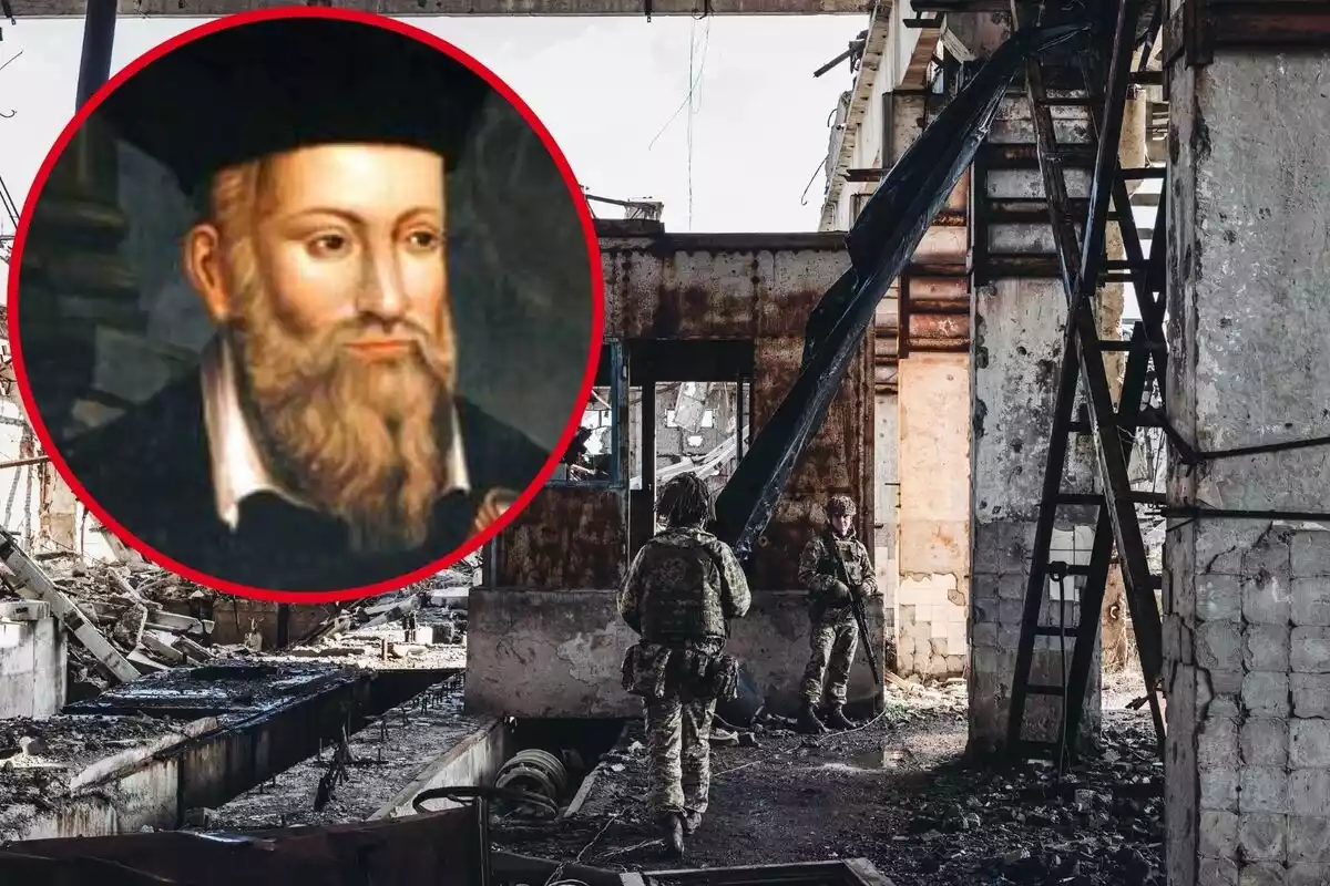 Montaje de Nostradamus y la guerra de Rusia y Ucrania