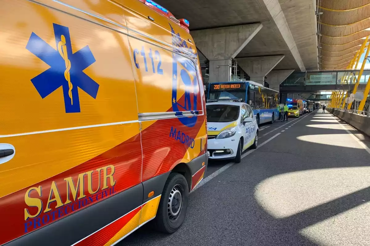 Una ambulancia del SAMUR en Madrid