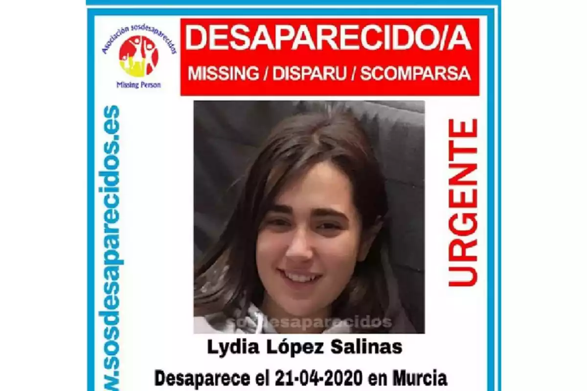 Niña desaparecida en Murcia el 21/04/2020