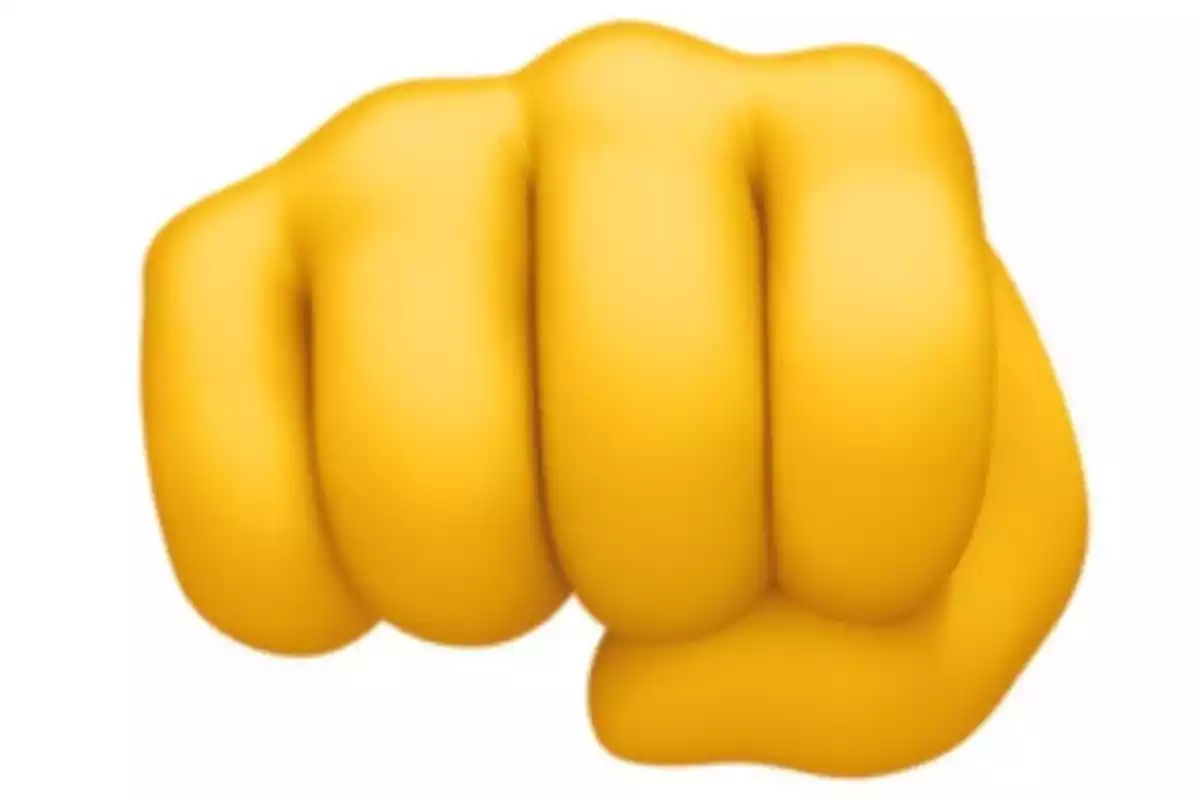 Emoji de un puño hacia adelante