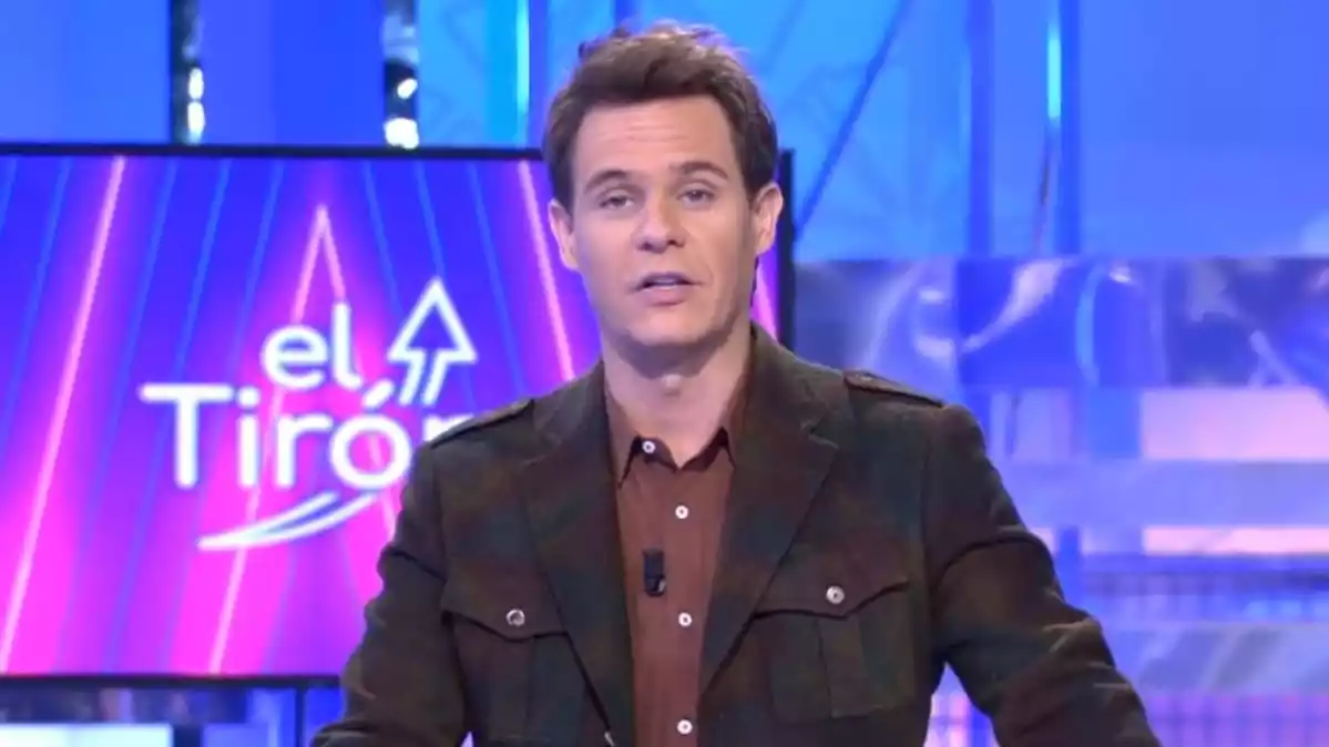 El presentador Christian Gálvez presentando 'El Tirón' en Telecinco el 9 de enero de 2020